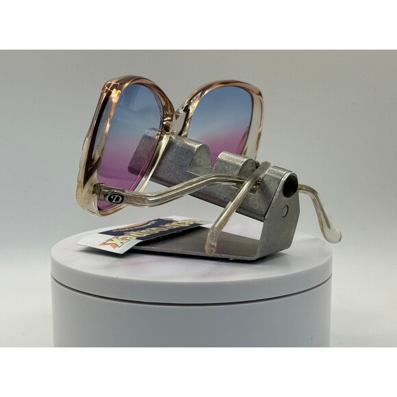 Vintage Oversize Sunglasses Drop Temple Style Sea Flame Lens Retro 80s Glasses - Picture 8 of 10